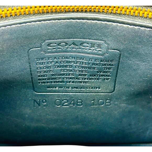 Vintage Coach Cafe Bag Purse 4111 Blue Lightweights Collection NO Hang Tag - Picture 4 of 12